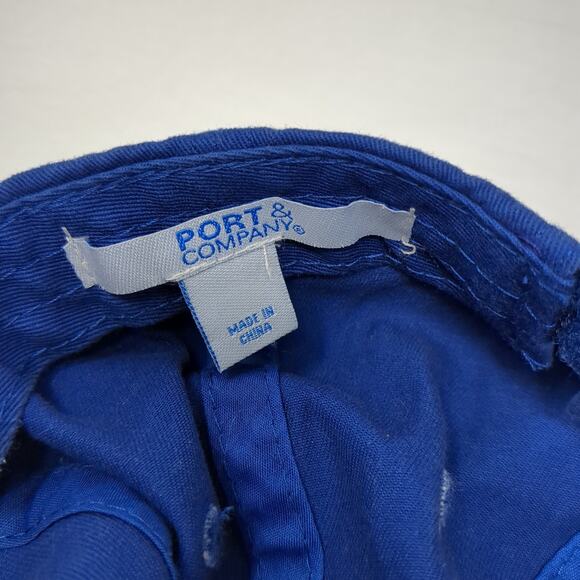 Sea Ranch South Padre Island Strapback Baseball Cap Blue One Size Port & Company - Picture 9 of 10